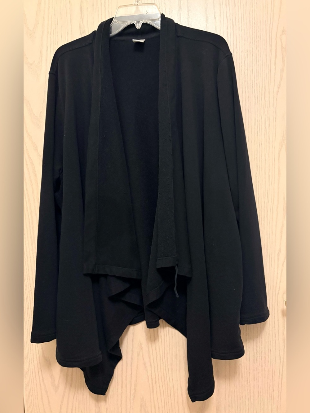Old Navy Black Open-Front Draped Women's Sweater Cardigan